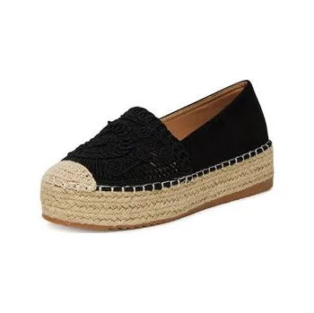Dámské baleríny Espadrilky DeeZee LE601-66 Černá 37