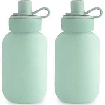 dětská jídelní sada MUSHIE silikonové kapsičky na pyré 2 ks Cambridge Blue