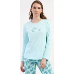 Vienetta Dámské pyžamo dlouhé Denisa: mentolová XXL