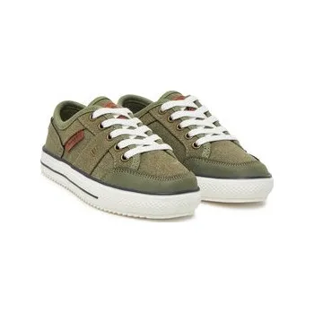 Chlapecké tenisky Sneakersy Wrangler COOTER C LOW JR 20251085.52D Khaki 29