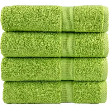 vidaXL Premium ručníky SOLUND 4 ks 70 x 140 cm 600 g/m² [137189] Barva: Jablkově zelená