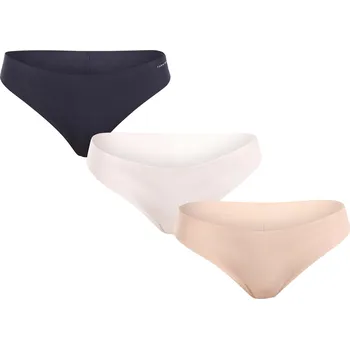 Kalhotky 3PACK dámská tanga Tommy Hilfiger bezešvá vícebarevná (UW0UW05959 0V1) XL UW0UW05959 0V1 Možnost vrácení zboží ZDARMA do 120 dnů!