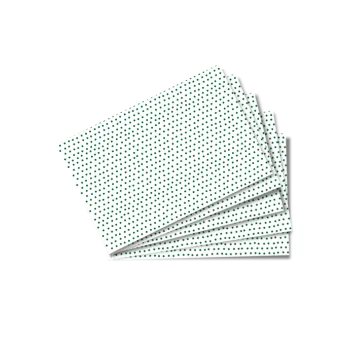 Barevný papír Vzorovaný papír zelený puntík na bílé A3 50ks 80g/m2 999106