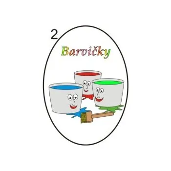 Informační tabulka Samolepky OZNAČENÍ TŘÍD - Barvičky č.2 8503-49