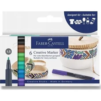 Vícebarevný fix Faber-Castell, sada 6 ks