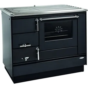 Krbová kamna KVS MORAVIA VSP 9100 sporák na tuhá paliva 8,4kW, s troubou, pravý, antracit/chrom