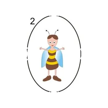 Informační tabulka Samolepky OZNAČENÍ TŘÍD - Včelky č.2 8501-20