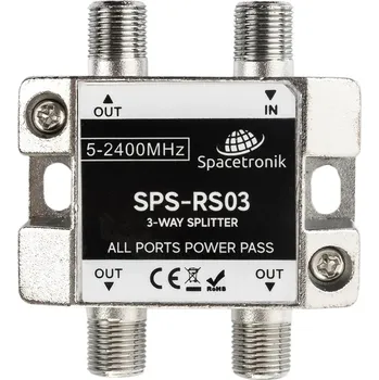 Anténní zesilovač Rozbočovač 3x F - 7dB - satelit i DVB-T2, univerzální