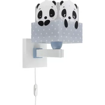 Dětské svítidlo DĚTSKÉ NÁSTĚNNÉ SVĚTLO PANDA MODRÁ