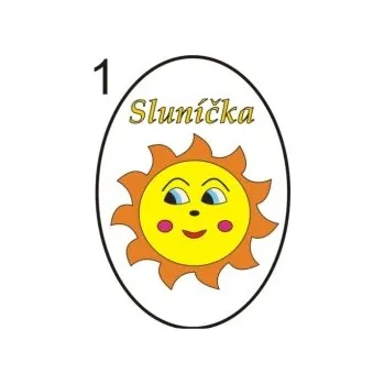 Informační tabulka Samolepky OZNAČENÍ TŘÍD - Sluníčka č.1 8501-39
