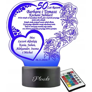 Lampička Plexido vícebarevná Noční lampa