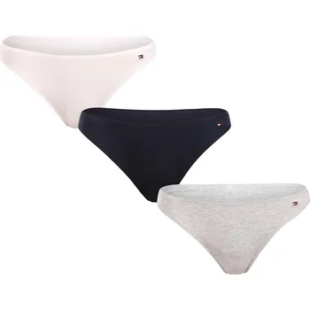 Kalhotky 3PACK dámská tanga Tommy Hilfiger vícebarevná (UW0UW05752 0V7) L UW0UW05752 0V7 Možnost vrácení zboží ZDARMA do 120 dnů!