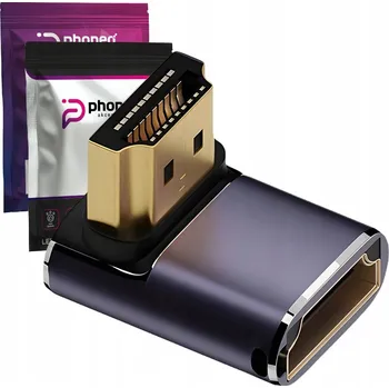 IP kamera ÚHLOVÝ ADAPTÉR KONVERTOR PŘECHODKA HDMI 48GBPS 8K 60HZ 2.1 A7