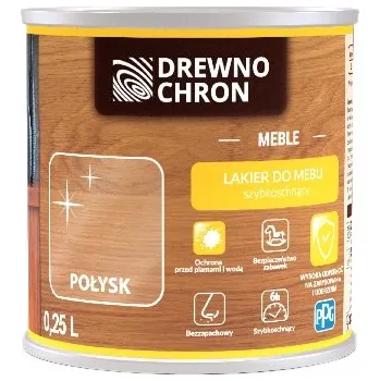 barva a nátěr na dřevo DREWNOCHRON LAK NA NÁBYTEK LESK 0,25L bezbarvý