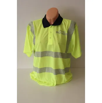 Pánské tričko XENA Tričko polokošile reflexní s nápisem Městská Policie - žluté Velikost: L