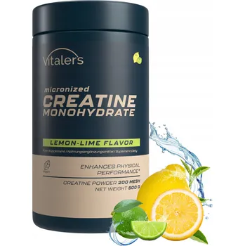 Kreatin Vitaler's Mikronizovaný Kreatin Monohydrát 5000mg Citron-limetka 500 g