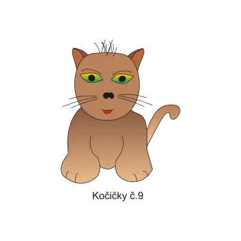 Informační tabulka Samolepky OZNAČENÍ TŘÍD - Koťátka č.9 8504-73