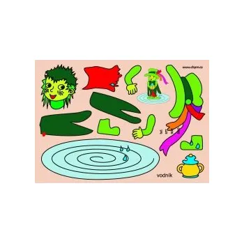 Vystřihovánky Vystřihovánka prostorová A4 "Vodník" 10x2 O634