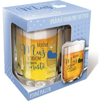metr Sklenice na pivo Báječný muž