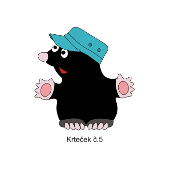 Informační tabulka Samolepky OZNAČENÍ TŘÍD - Krtečci č.5 8503-47