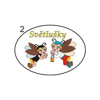 Informační tabulka Samolepky OZNAČENÍ TŘÍD - Světlušky č.2 8504-27