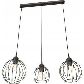 Emibig NANDO 3 BL Závěsné svítidlo Ocel lakovaná práškovou barvou Černá 15W