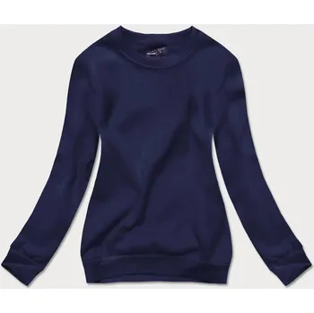 Dámská mikina Tmavě modrá dámská tepláková mikina se stahovacími lemy (W01-66) odstíny modré S (36)