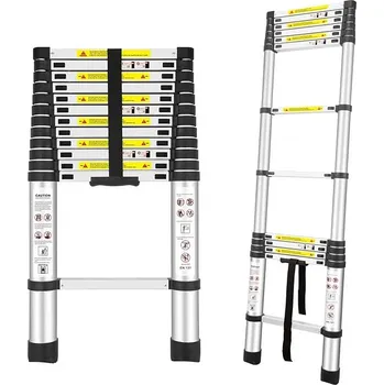Žebřík Zuki Teleskopický výsuvný žebřík DTFO 3,8 m hliníkový 30865
