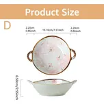 Keramická miska na polévku s uchem 700ml do mikrovlnky | jídelní miska, japonská miska - Styl D