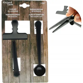 Obraz Sada klipů s odměrkou na kávu MPLCo, černá, 3 kusy