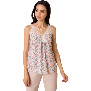 Dámský top D50016F11003A světle béžový L