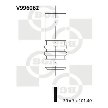 Ventil motoru Výfukový ventil BGA V996062