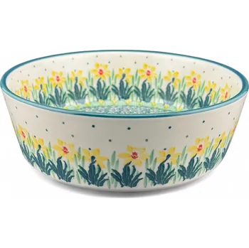 Miska jednoduchá Narcisy narcisy 17 cm dek. 2777Q Keramika Bolesławiec