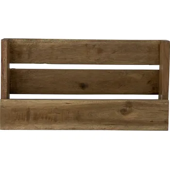 police Dřevěná police Bloomingville 38 x 10 cm, odstíny hnědé