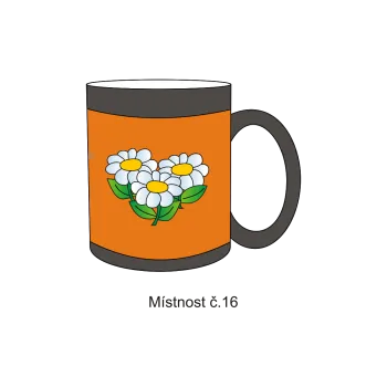 Informační tabulka Samolepky OZNAČENÍ TŘÍD - Místnost č.16 8504-01