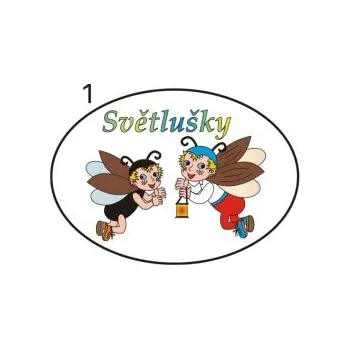 Informační tabulka Samolepky OZNAČENÍ TŘÍD - Světlušky č.1 8504-26