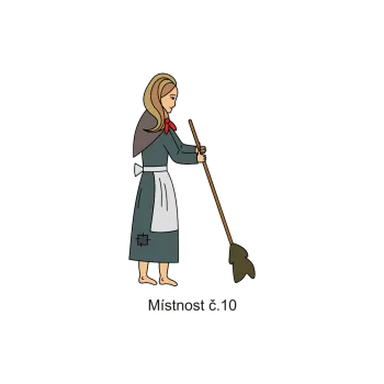 Informační tabulka Samolepky OZNAČENÍ TŘÍD - Místnost č.10 8503-95