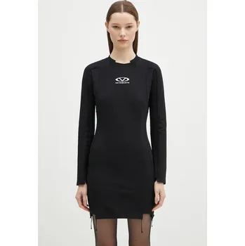 Dámské šaty Šaty VETEMENTS Oval Logo Cut-Up, S, černá, 99X