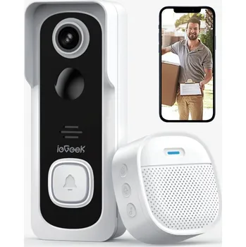 IP kamera 2K WIDEODOMOFON WIFI 2,4 GHz KAMERA 1296P FULL HD ZVONEK SMART VIDEO PIR