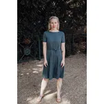 Bambusové šaty Madison s kr. rukávem petrolejové Velikost: XS