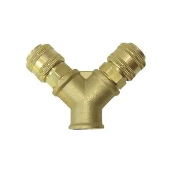 Příslušenství ke kompresoru Adler Vzduchový rozbočovač typ Y 1/2″ vnitřní závit mosaz
