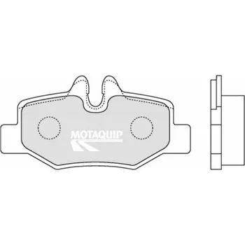 Brzdová destička Sada brzdových destiček, vždy 4 kusy v sadě MOTAQUIP LVXL1270