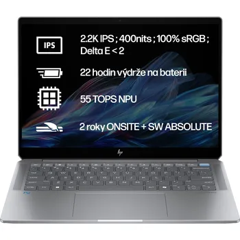 Notebook HP Omnibook Ultra/14-fd0012nn/AI9-HX375/14"/2240x1400/T/32GB/1TB SSD/AMD int/W11H/Gray/2R NBD