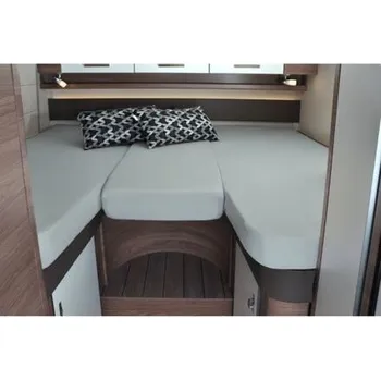 Povlečení 3dílný set prostěradel do karavanu Frankana barva stříbrná