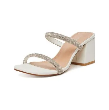 Dámské pantofle Nazouváky DeeZee R66-1 Stříbrná 40