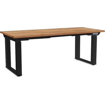 Psací stůl Výškově nastavitelný stůl OfficeTech Strong 180 x 80 cm, černá podnož, dub kraft