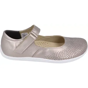 Dámské sandále Barefoot kožené balerínky Mintaka 51030 - zlaté 40