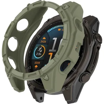 Příslušenství k chytrým hodinkám VSECHNONAMOBIL 107803 TPU HALF COVER Kryt pro Garmin Tactix 8 47mm zelený