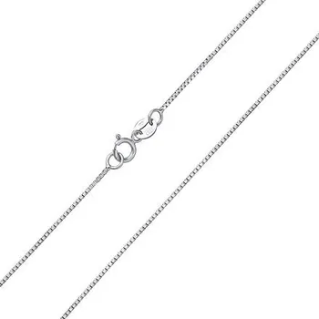 Řetízek Zlatý řetízek Box z bílého zlata - 0,8 mm varianta 45 cm FNN1224NGW-45 cm