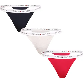 Kalhotky 3PACK dámská tanga Tommy Hilfiger vícebarevná (UW0UW05757 0VZ) L UW0UW05757 0VZ Možnost vrácení zboží ZDARMA do 120 dnů!